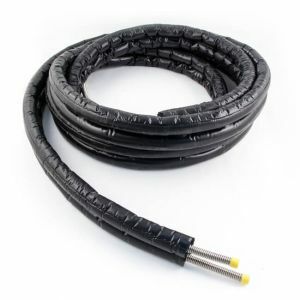 Dvojité izolované nerezové potrubí DN16 + 13mm EPDM + kabel, 15m