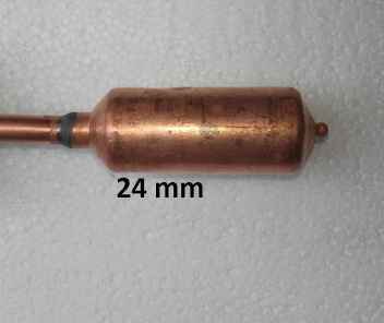 Náhradní měděná trubička Heat-Pipe (24) pro trubicové kolektory.
