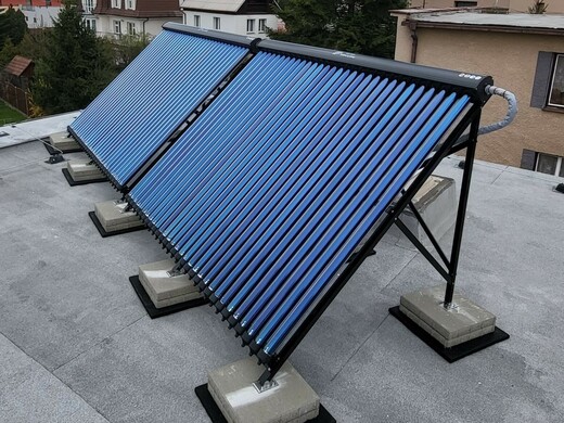 solární ohřev vody s přitápěním