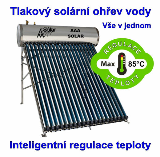 Tlakový solární ohřev vody AAA SOL-180-20TRT - bojler 180 litrů