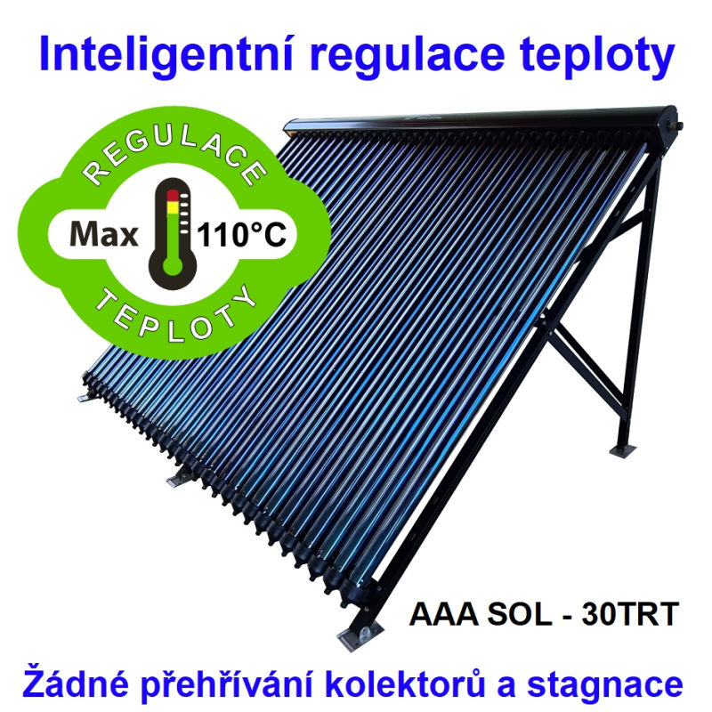 Solární trubicový kolektor AAA SOL - 30TRT - konstrukce rovná pl