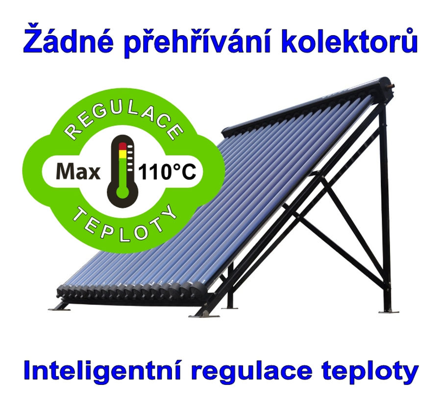 Trubicový kolektor s inteligentní regulací teploty